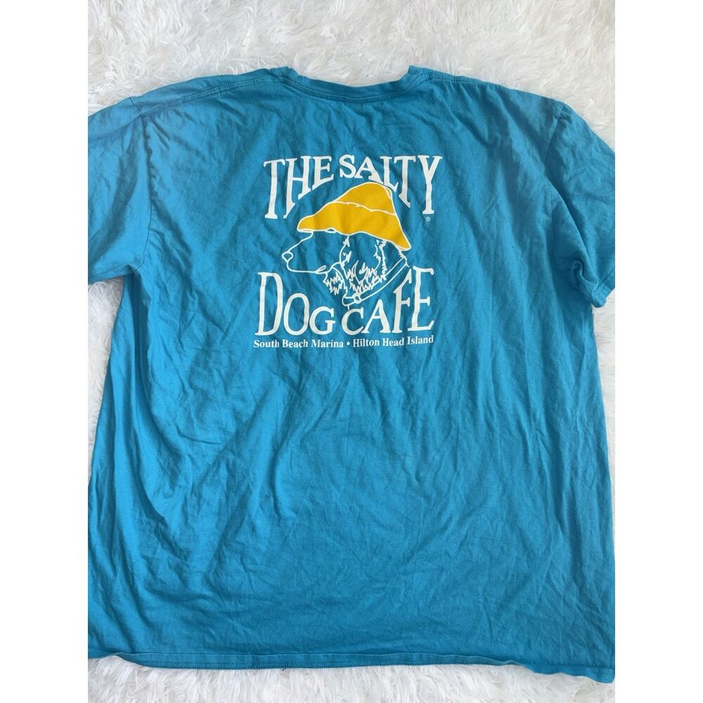 The Salty Dog Cafe XXL Blue/turquoise Hilton Head Classic Logo Tee. Great Top